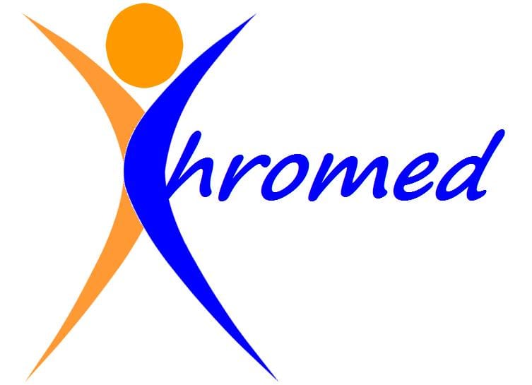 chromed logo